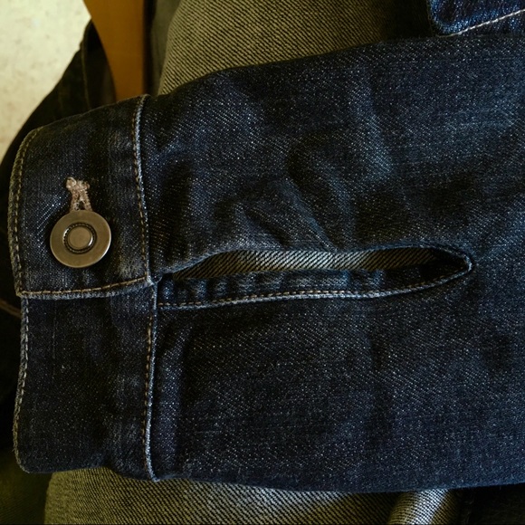 Garnet Hill Dark Blue Denim Jacket - Picture 5 of 6